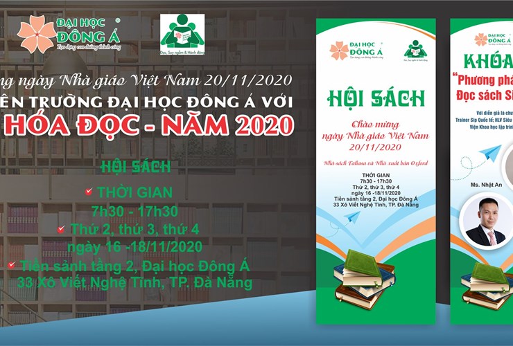 HỘI SÁCH CHÀO MỪNG "NGÀY NHÀ GIÁO VIỆT NAM 20/11/2020" TẠI ĐẠI HỌC ĐÔNG Á